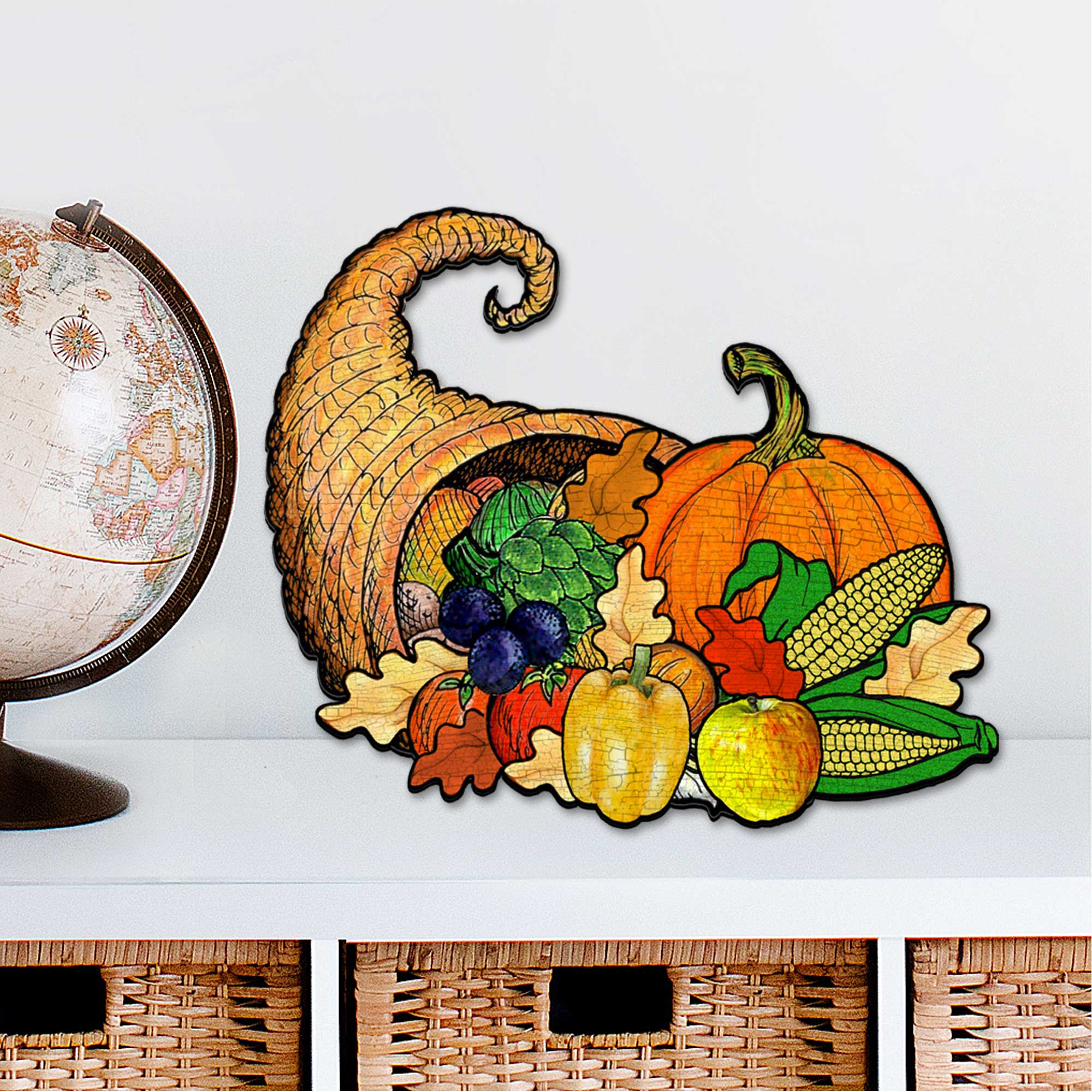 Thanksgiving Halloween Door Decor by G. DeBrekht - Thanksgiving Halloween Decor - 8158905H-3